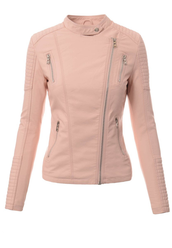 Rewelacyjna Damska Kurtka Ramoneska Wenus Różowa