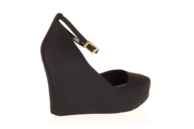 Gumowe Koturny Meliski Mat Czarne