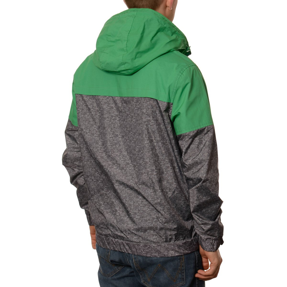 Męska Kurtka Wiosenna - Jesienna Wiatrówka Zielono Szara
