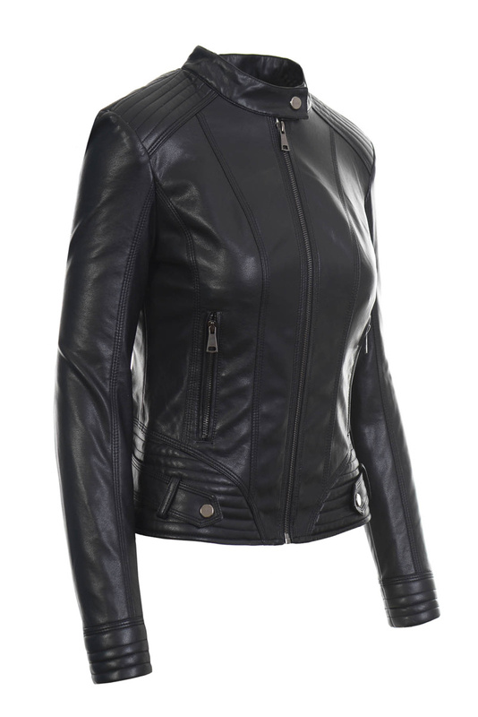 Damska Kurtka Ramoneska Karolina Czarna