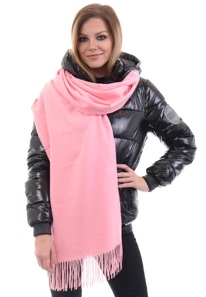Szal Damski Jasno Różowy