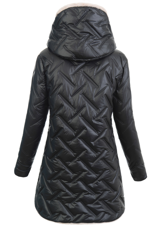 Damska Kurtka Zimowa Malina Czarna
