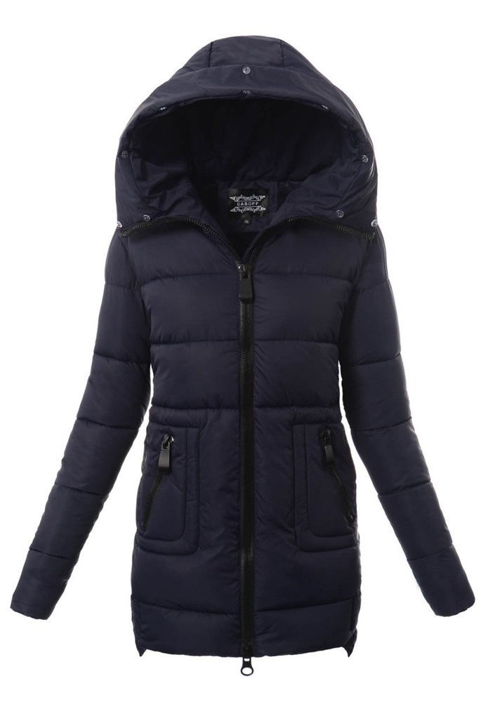 Damska Zimowa Ortalionowa Kurtka Granatowa
