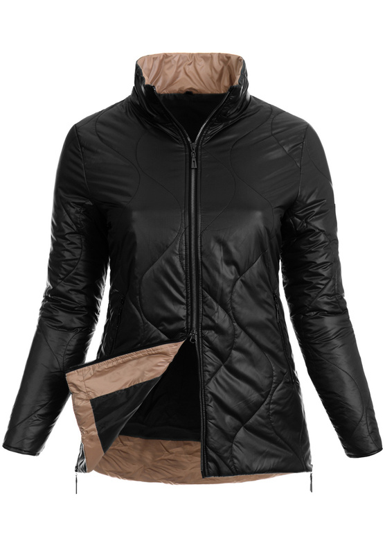 Damska Wiosenna Kurtka Andrea Czarna