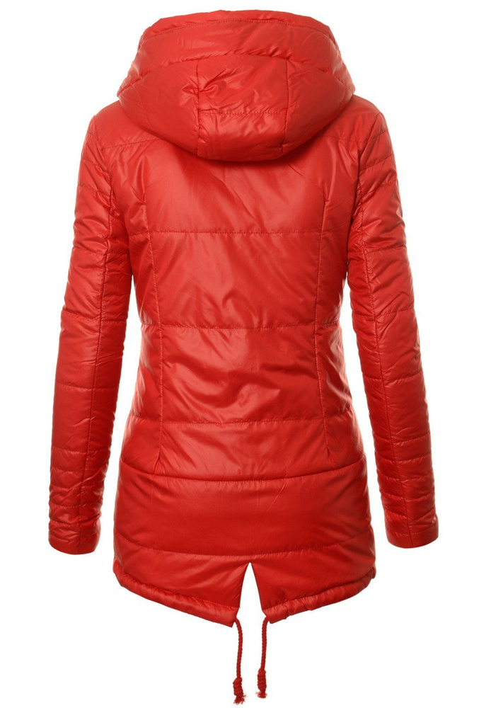 Damska Jesienna Wiosenna Kurtka Ortalionowa Karmen Czerwona