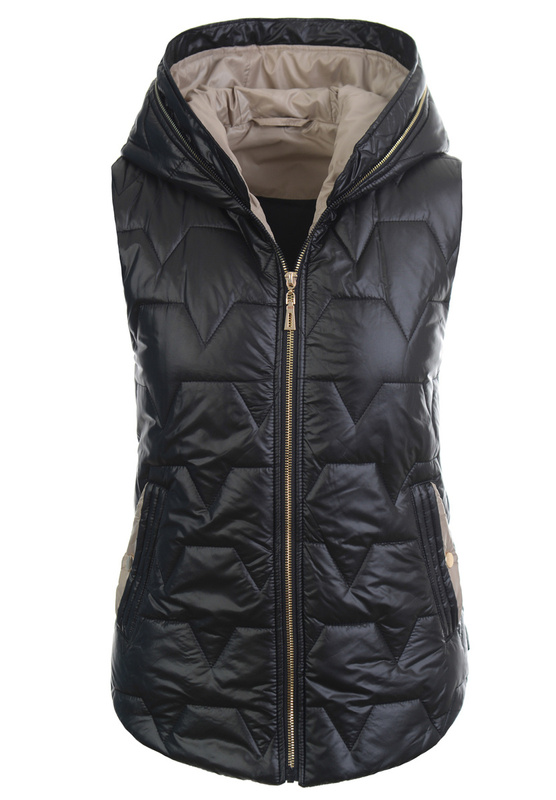 Damska Kamizelka Bezrękawnik Izyda Czarna