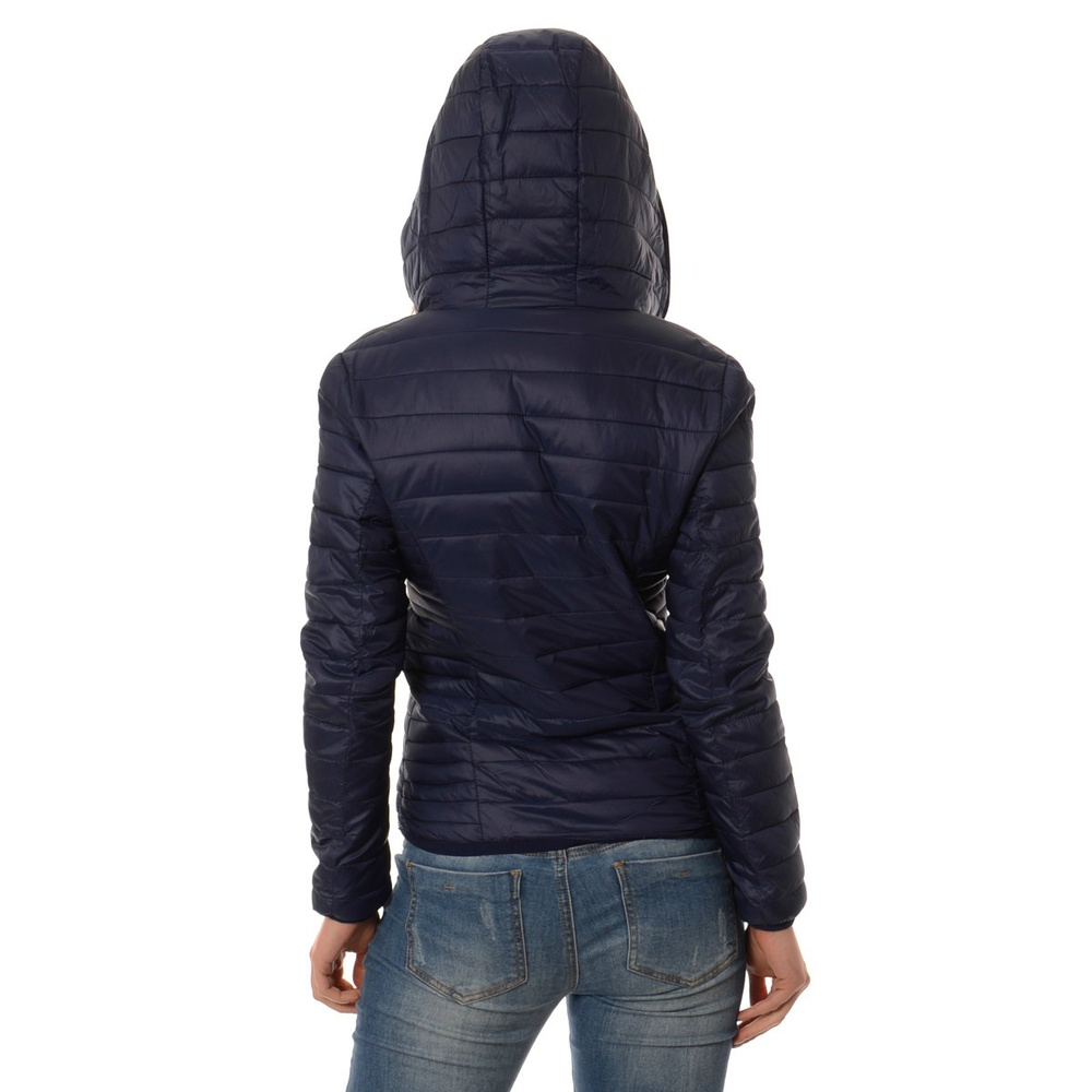 Damska Dwustronna Wiosenna - Jesienna Kurtka Ortalionowa Nadia Granatowo Limonkowa