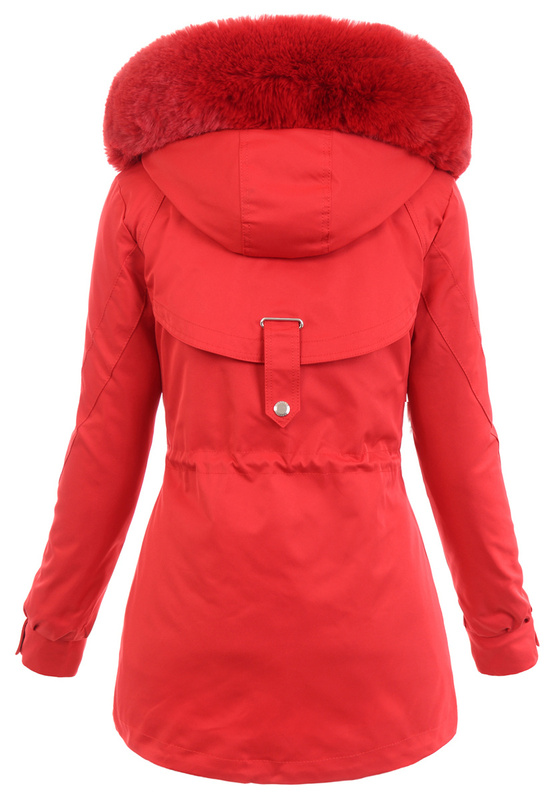 Damska Kurtka Parka Angelika Czerwona