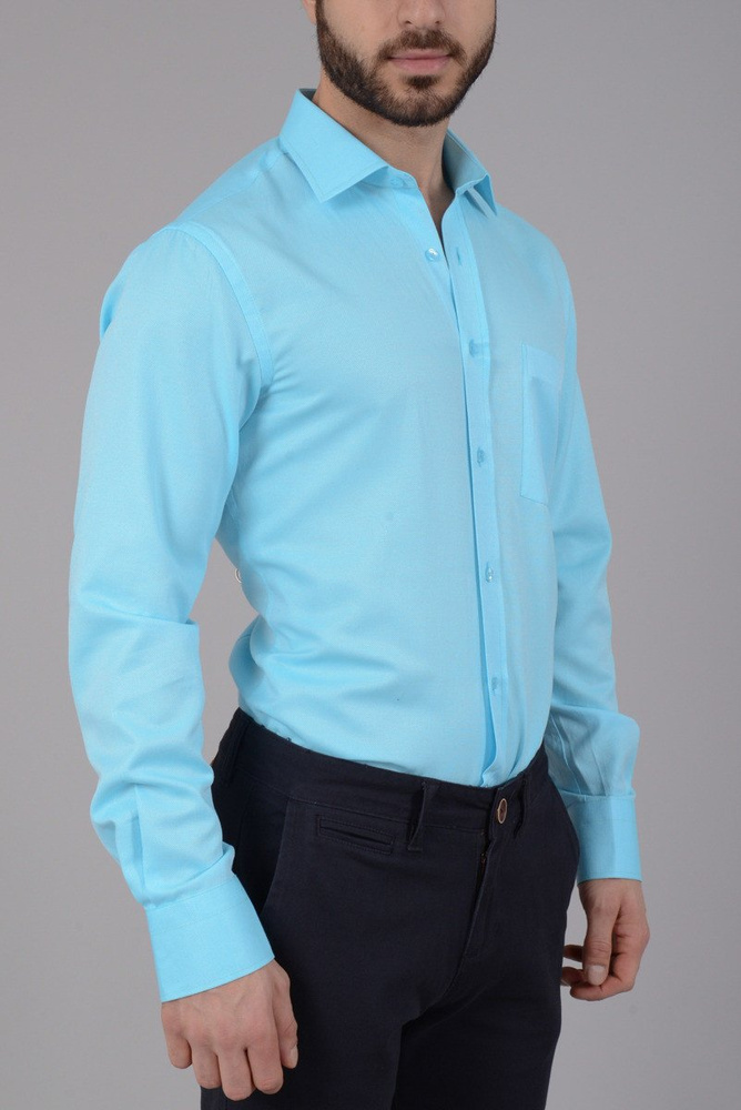 Elegancka Męska Koszula Morska Zieleń