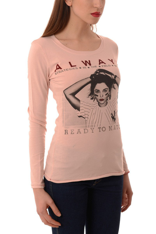 Damska Bluzka Glo Story Nadruk Różowa