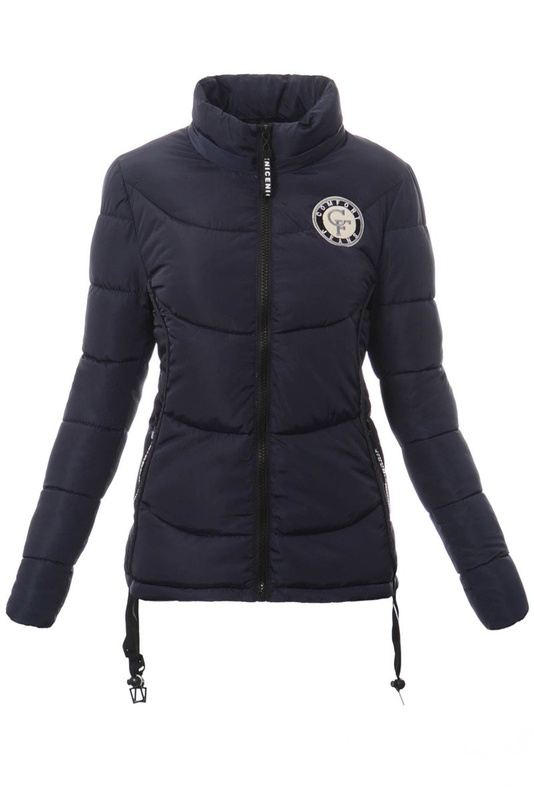 Damska Zimowa Kurtka Ortalionowa Granatowa