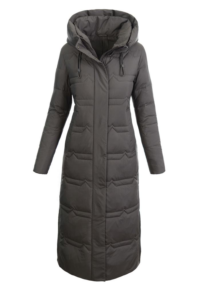 Damska Kurtka Ortalionowa Długa Nina Brązowa