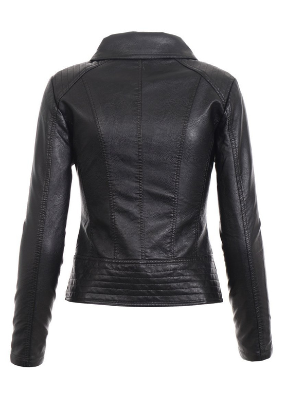 Damska Kurtka Ramoneska Hiacynta Czarna