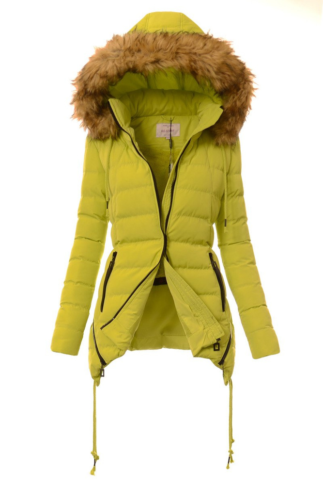 Damska Kurtka Ortalionowa Limonkowa