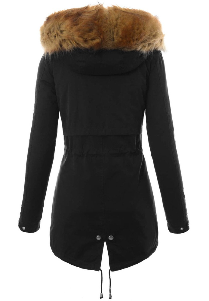 Damska Kurtka Parka Zimowa 2w1 Oktawia Czarna