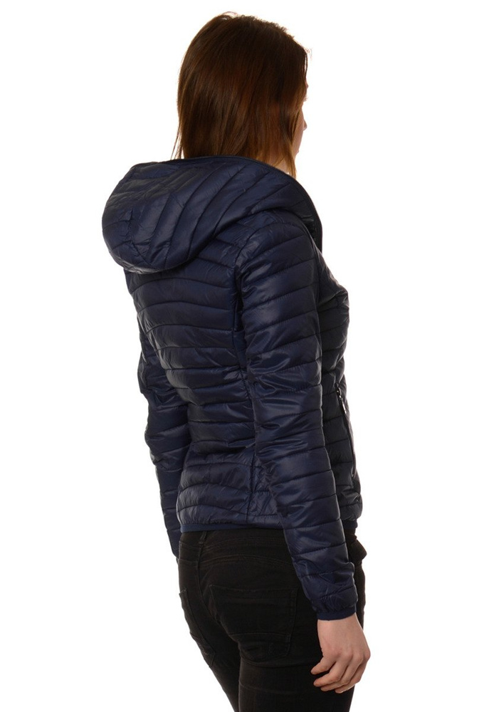 Damska Ortalionowa Jesienna Wiosenna Kurtka Granatowa