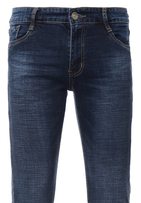 Męskie Spodnie Jeansowe Granatowe