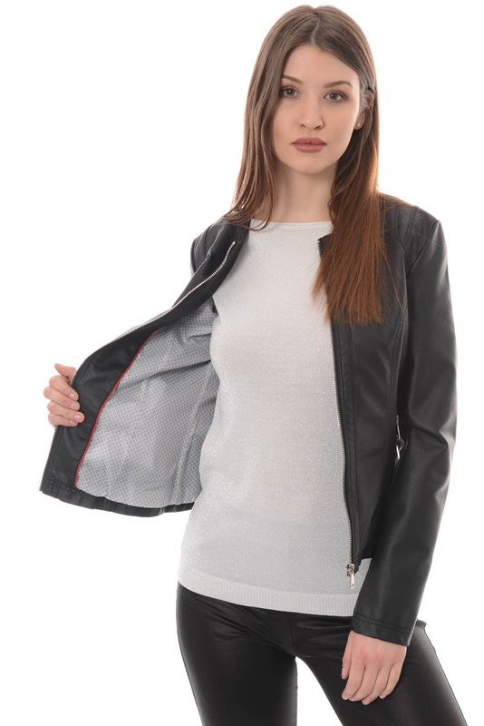 Rewelacyjna Damska Kurtka Ramoneska Czarna