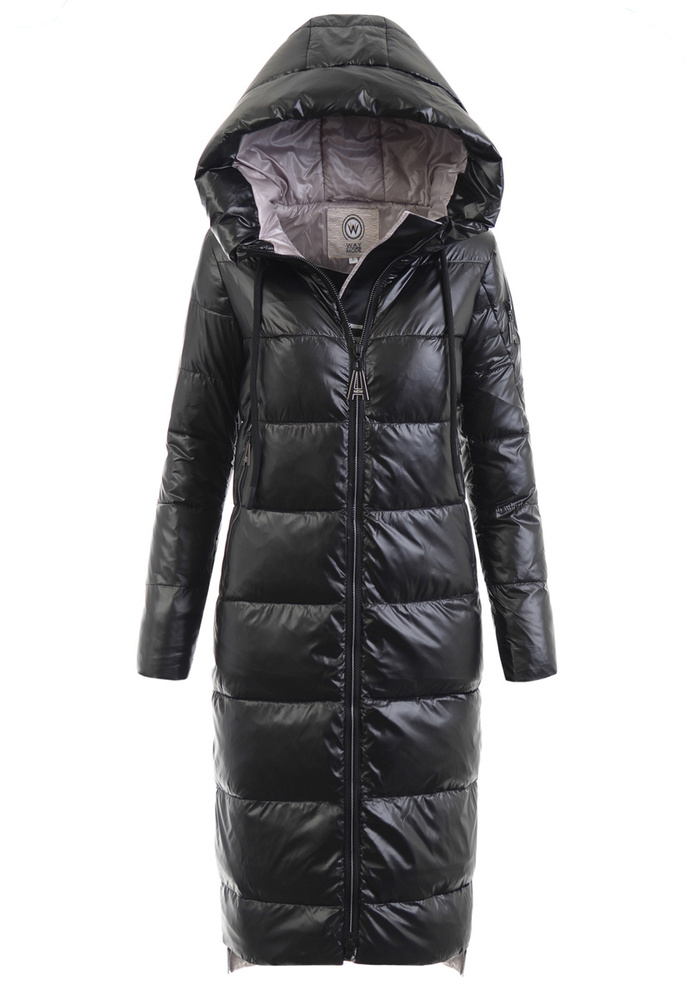 Damska Kurtka Ortalionowa Długa Antonina Czarna