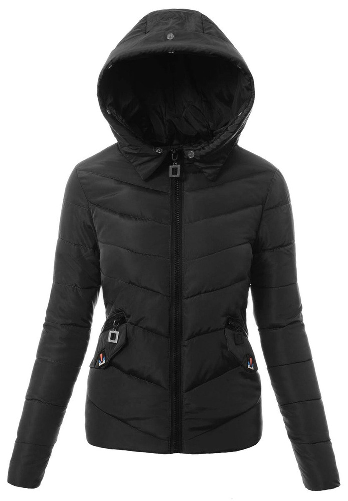 Damska Zimowa Kurtka Ortalionowa Czarna