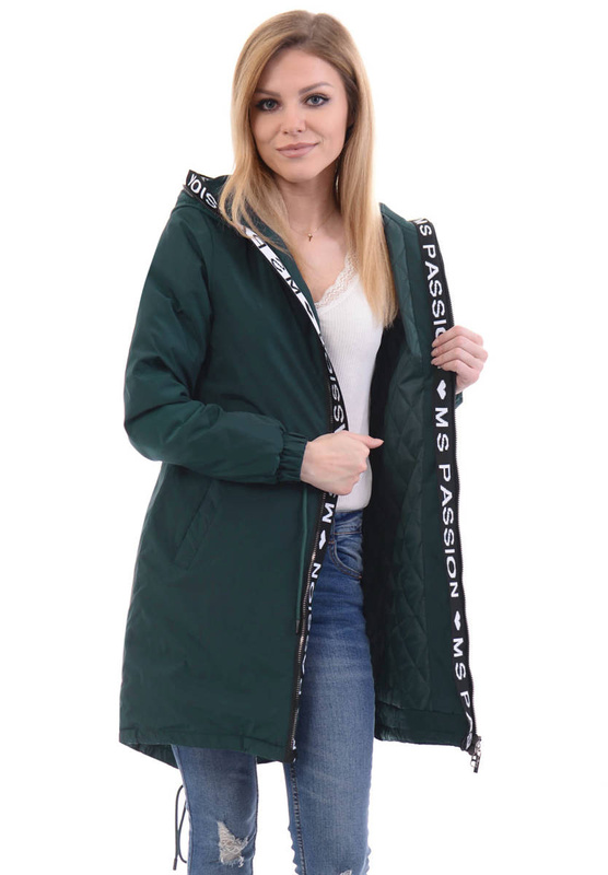 Kurtka Dwustronna Wiosenna Matylda Zielona