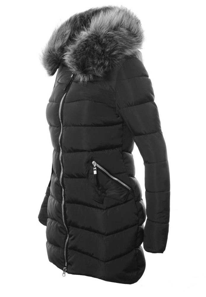 Damska Zimowa Kurtka Ortalionowa Paulina Czarna