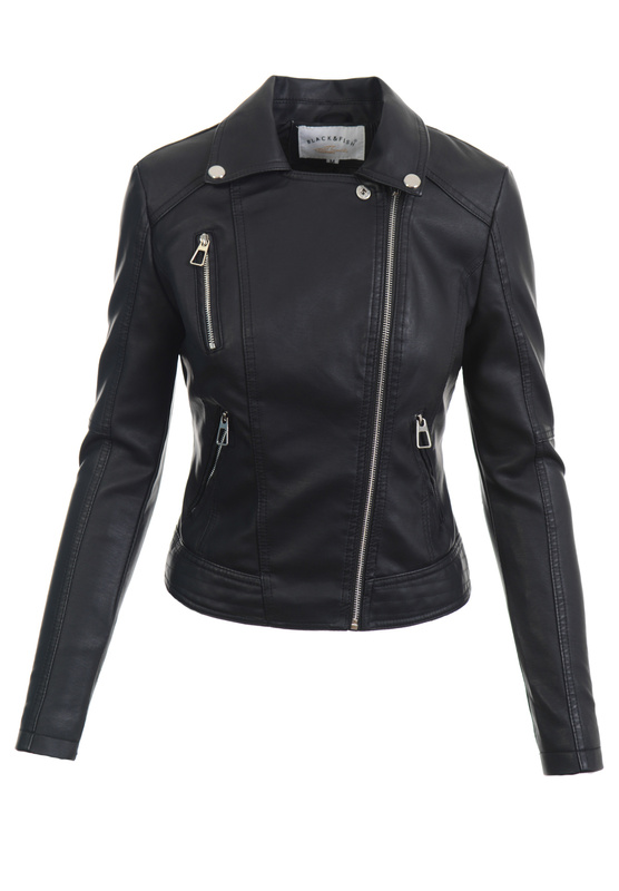 Damska Kurtka Ramoneska Franciszka Czarna