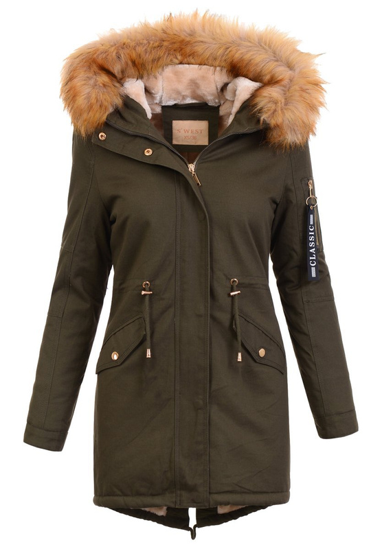 Damska Kurtka Parka Adrianna Khaki