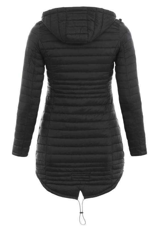 Damska Kurtka Ortalionowa Wiosenna Alfreda Czarna