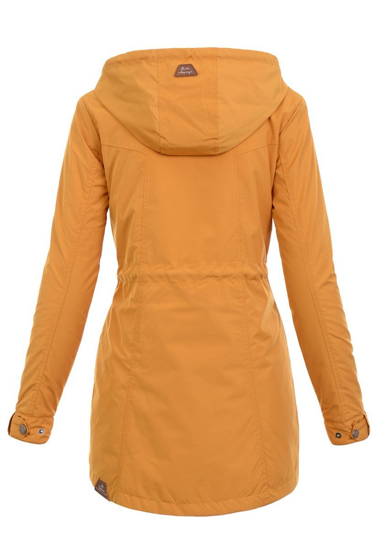 Parka Wiosenna Dwustronna Żółto-Granatowa