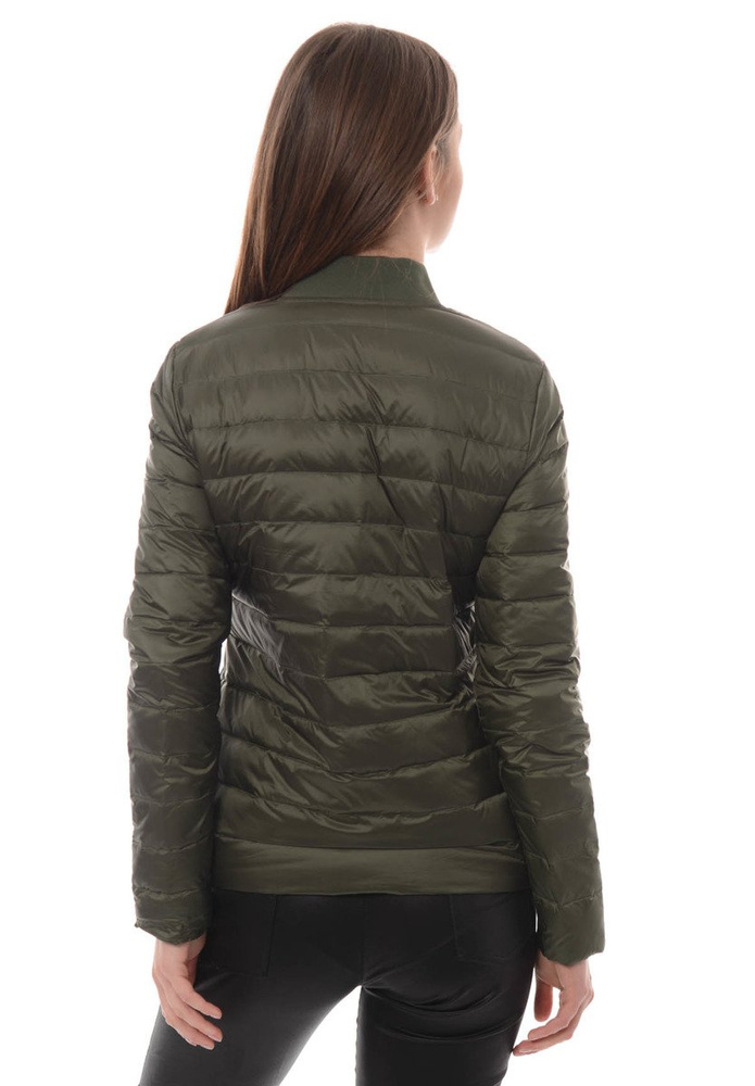 Damska Puchowa Wiosenna Kurtka Kornelia Zielona