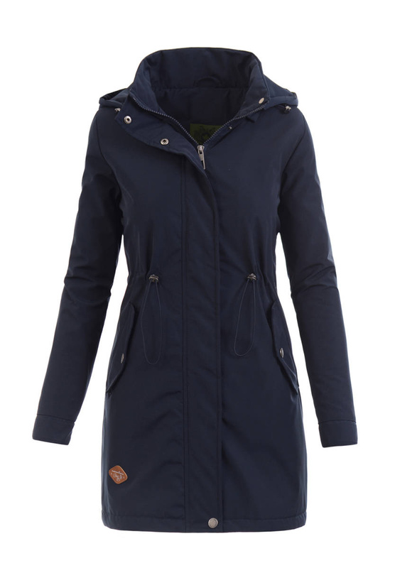Damska Kurtka Parka Wiosenna Izyda Granatowa
