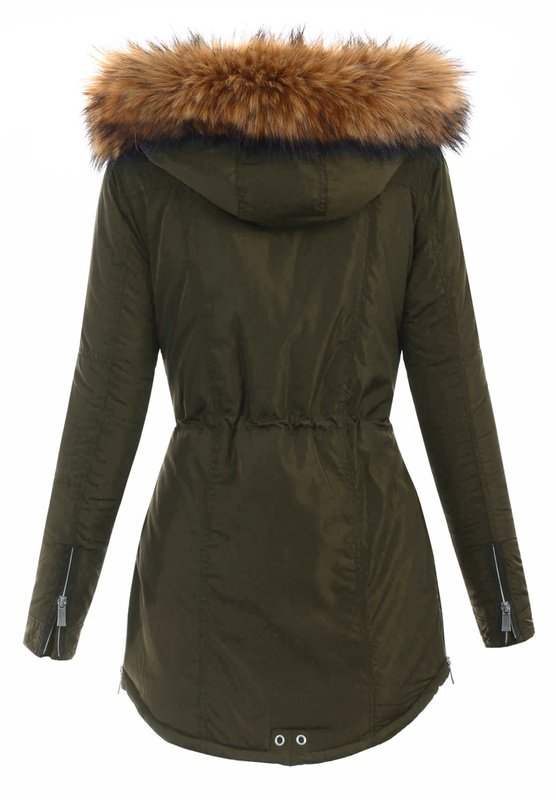 Damska Kurtka Parka Gizela Khaki