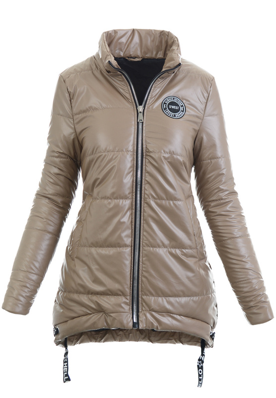 Damska Kurtka Przejściowa Wiosenna Marta Cappuccino