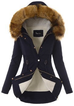 Parka Zimowa Karmen Granatowa