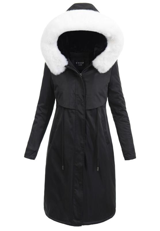 Damska Kurtka Parka Zimowa Natalia Czarna