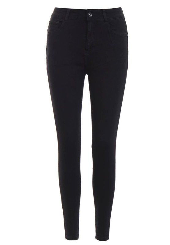 Damskie Spodnie Jeansowe Czarne