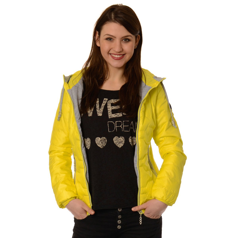 Damska Kurtka Ortalionowa Wiosenna - Jesienna Vittoria Limonkowa