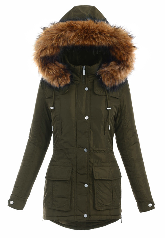 Damska Kurtka Parka Gizela Khaki