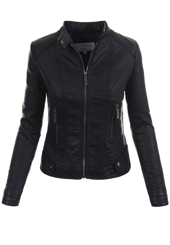 Damska Kurtka Ramoneska Inez Czarna