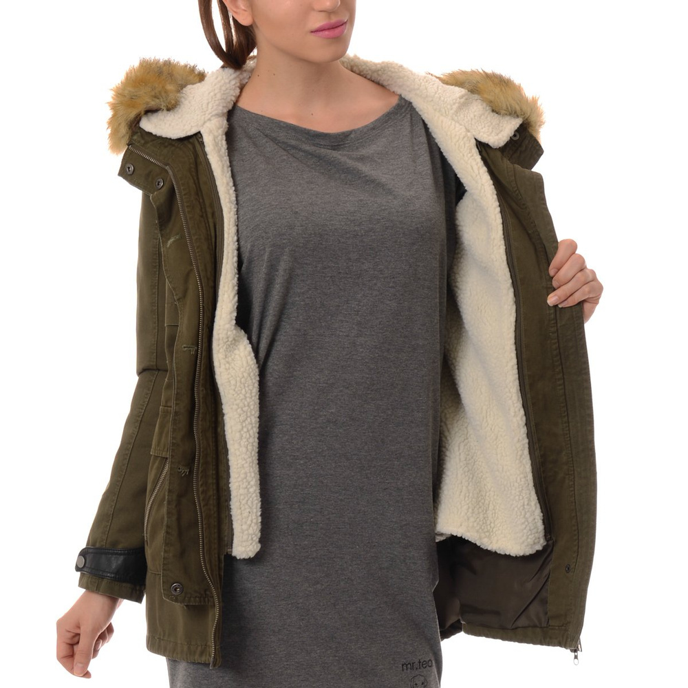 Damska Parka Kurtka Wiosenno Zimowa 2w1 Benita Zielona