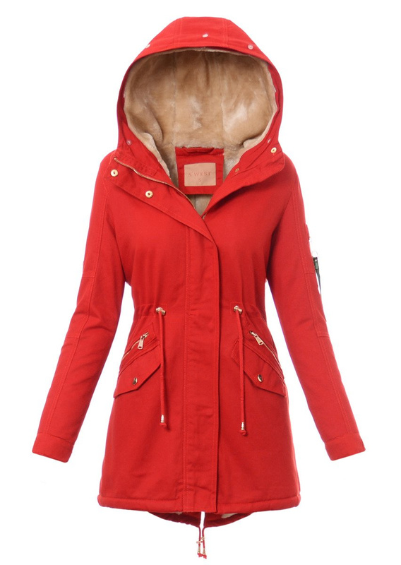 Damska Kurtka Malinowa