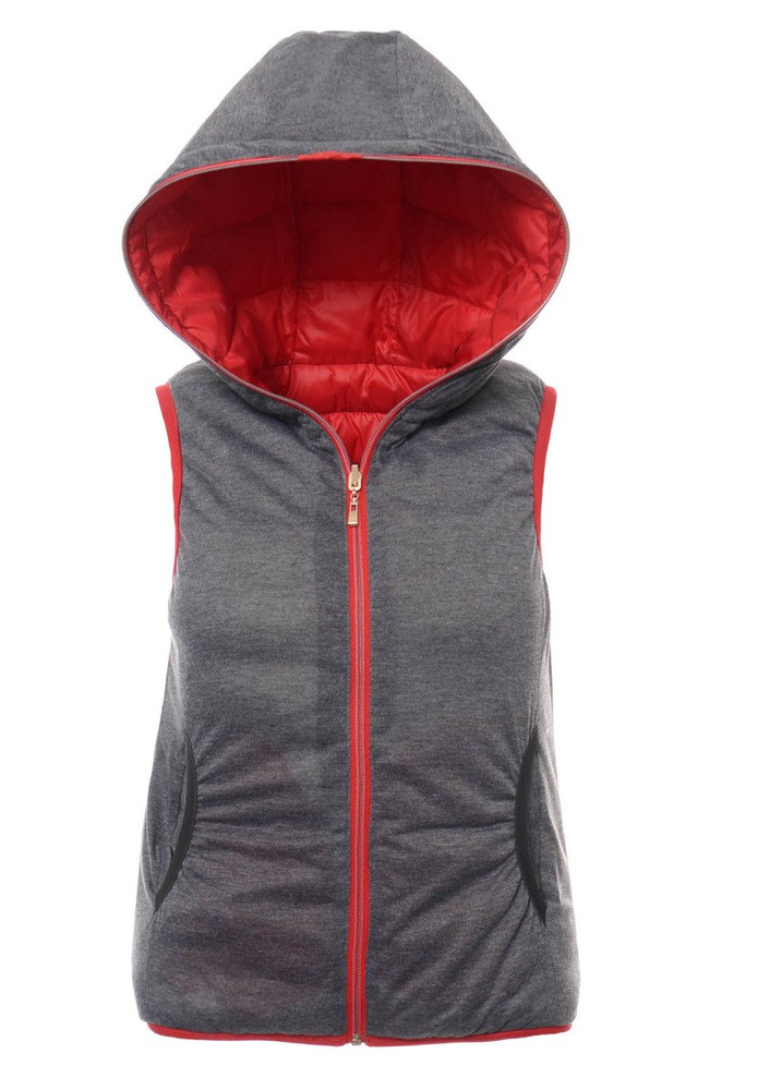 Damska Kamizelka Bezrękawnik Ines Czerwony