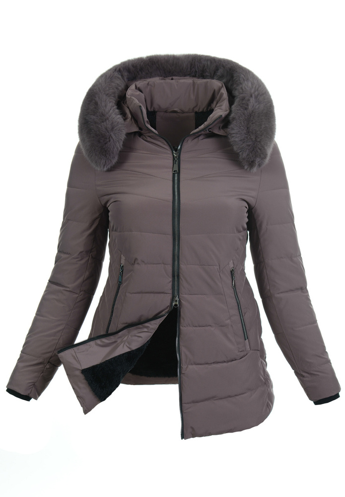 Damska Kurtka Zimowa Debora Fioletowa