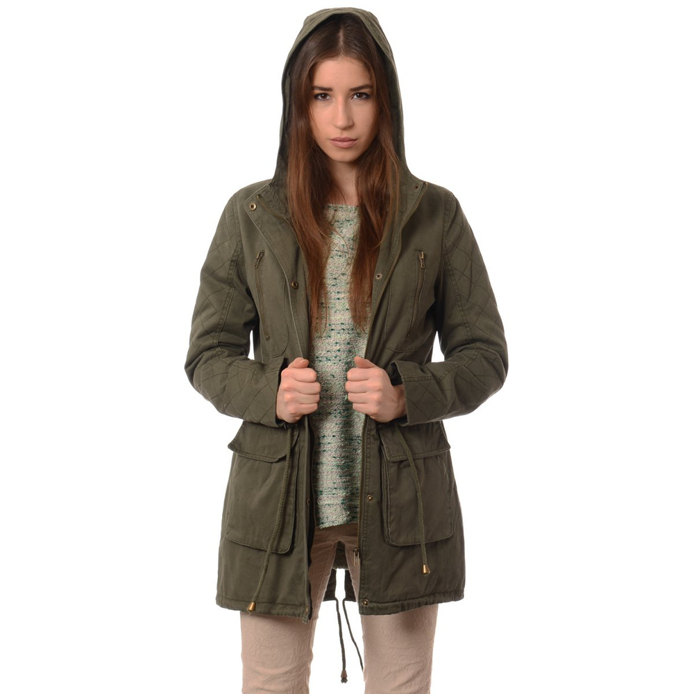Damska Kurtka Parka Zimowa Trini Zielona