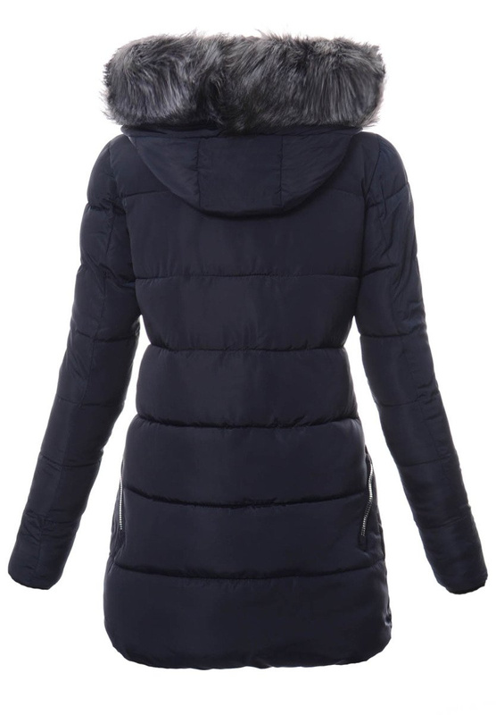 Damska Zimowa Kurtka Ortalionowa Granatowa