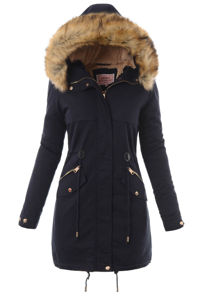 Damska Kurtka Parka Zimowa 2w1 Karola Granat