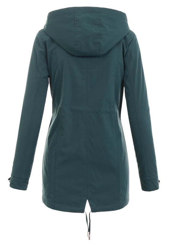 Kurtka Dwustronna Wiosenna Marcela Butelkowo Zielona/Czarna