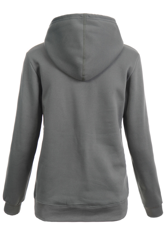 Damska Bluza Z Kapturem Kangurka Khaki