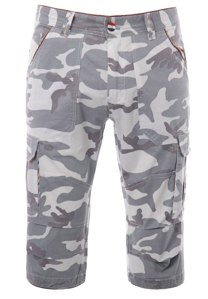 Męskie Spodenki Krótkie Bojówki Moro Szare